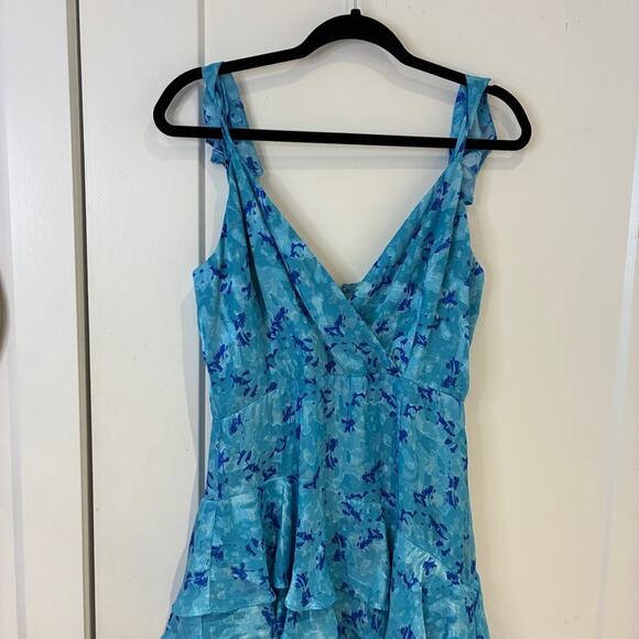 Hutch Blue Floral Ruffled Miah Gown Sz 2 MSRP $368 - Picture 6 of 15